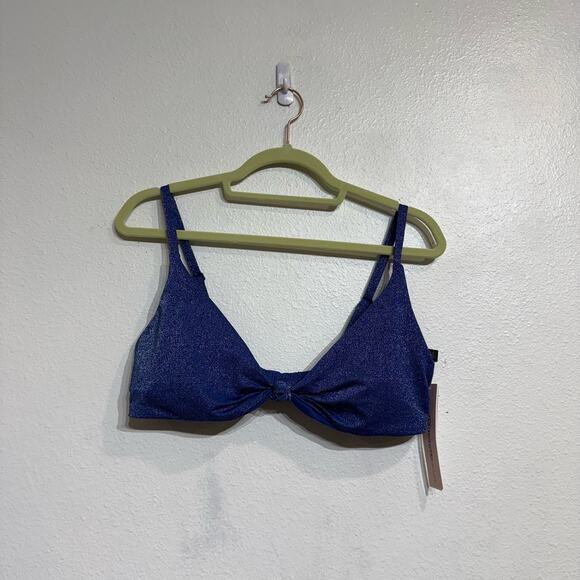 Becca By Rebecca Virtue Green Socialite Ariella Ruffle Bikini Top NWT - Picture 2 of 10
